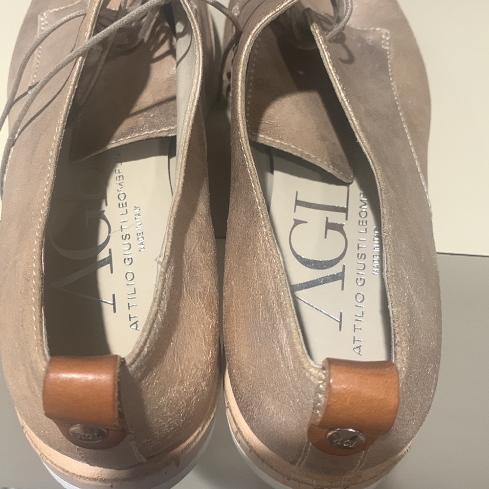 AGL Juliet Rose Gold Platform Oxford